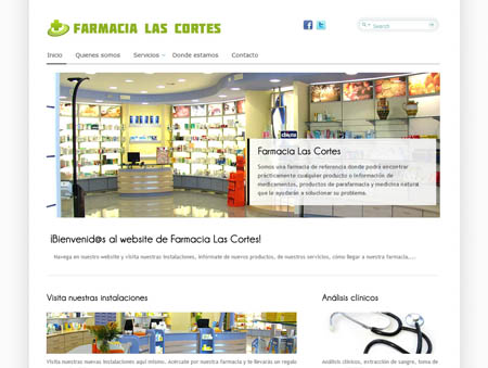 Microsite Farmacia Las Cortes